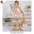 Pink ruffle latin dress for party girls